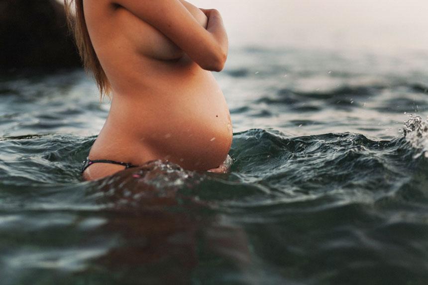 sesion embarazo playa
